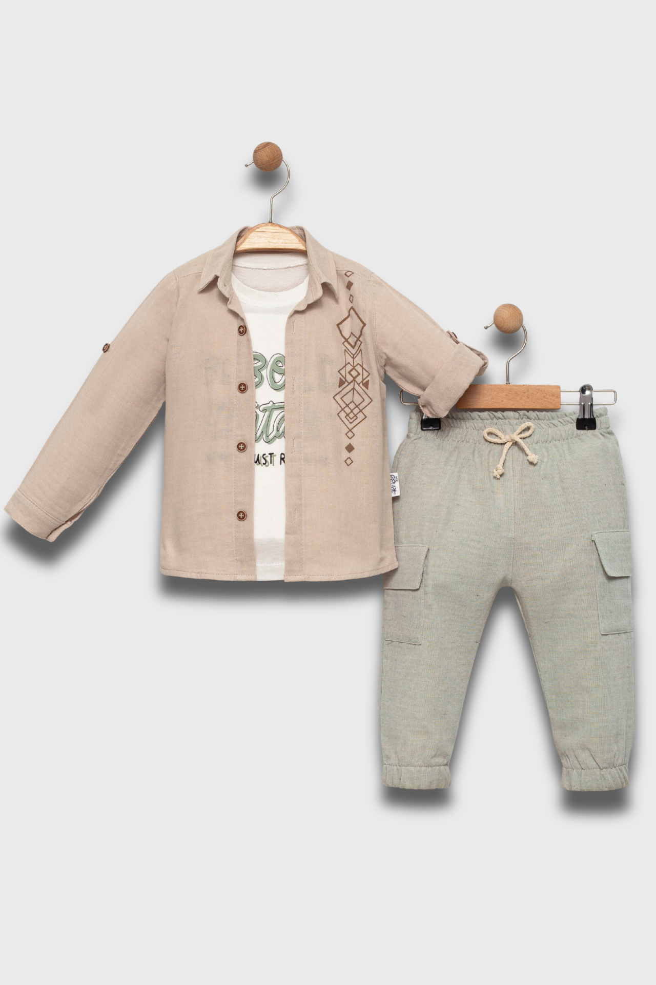 ETİC MODA Çocuk Oversize Eşofman Takımı – Gri, Rahat ve Şık Tasarım