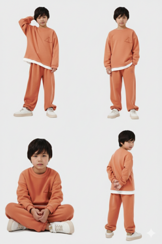 Çocuk Basic Rahat Kalıp İkili Takım – SOMON