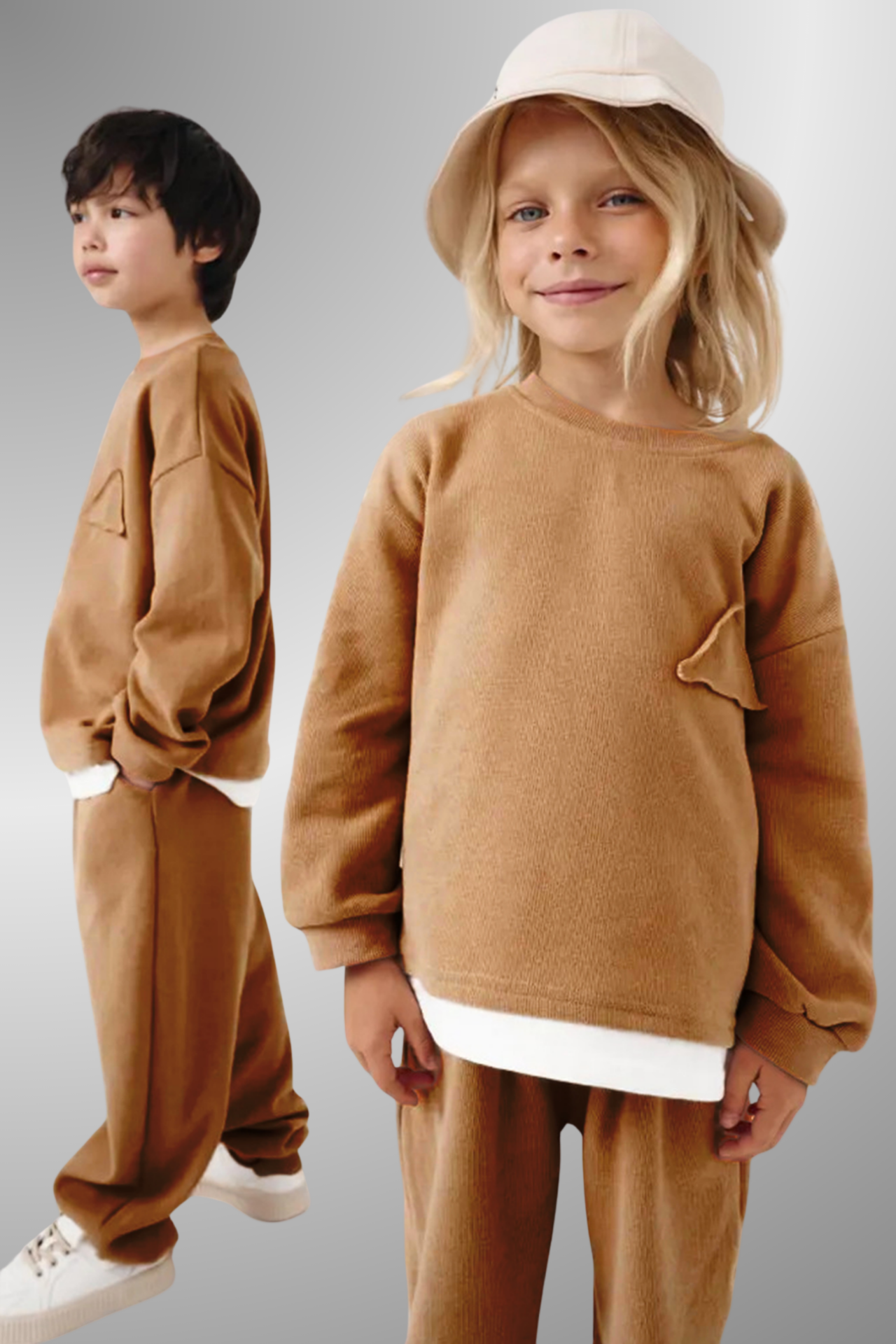 Çocuk Basic Rahat Kalıp İkili Takım – TABA